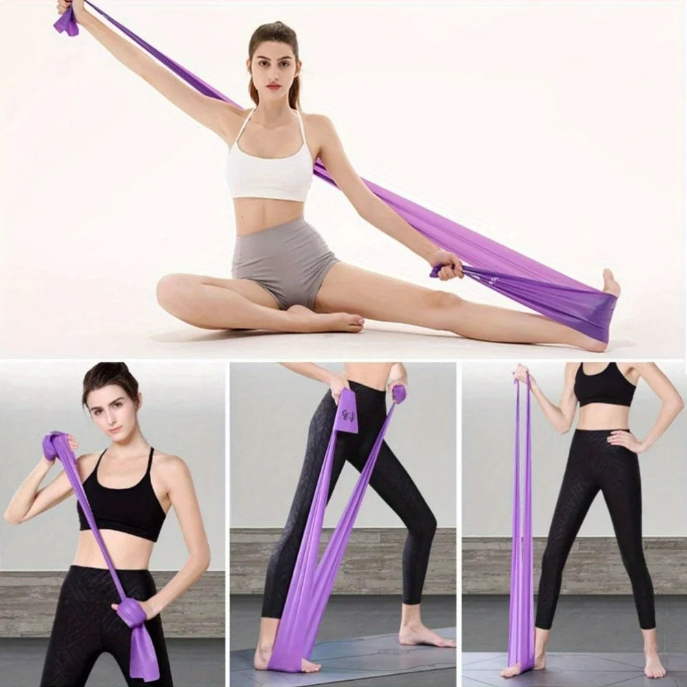 3/4/6 sets of yoga resistance bands, TPE elastic stretching bands with four resistance levels, and exercise equipment for fitnes