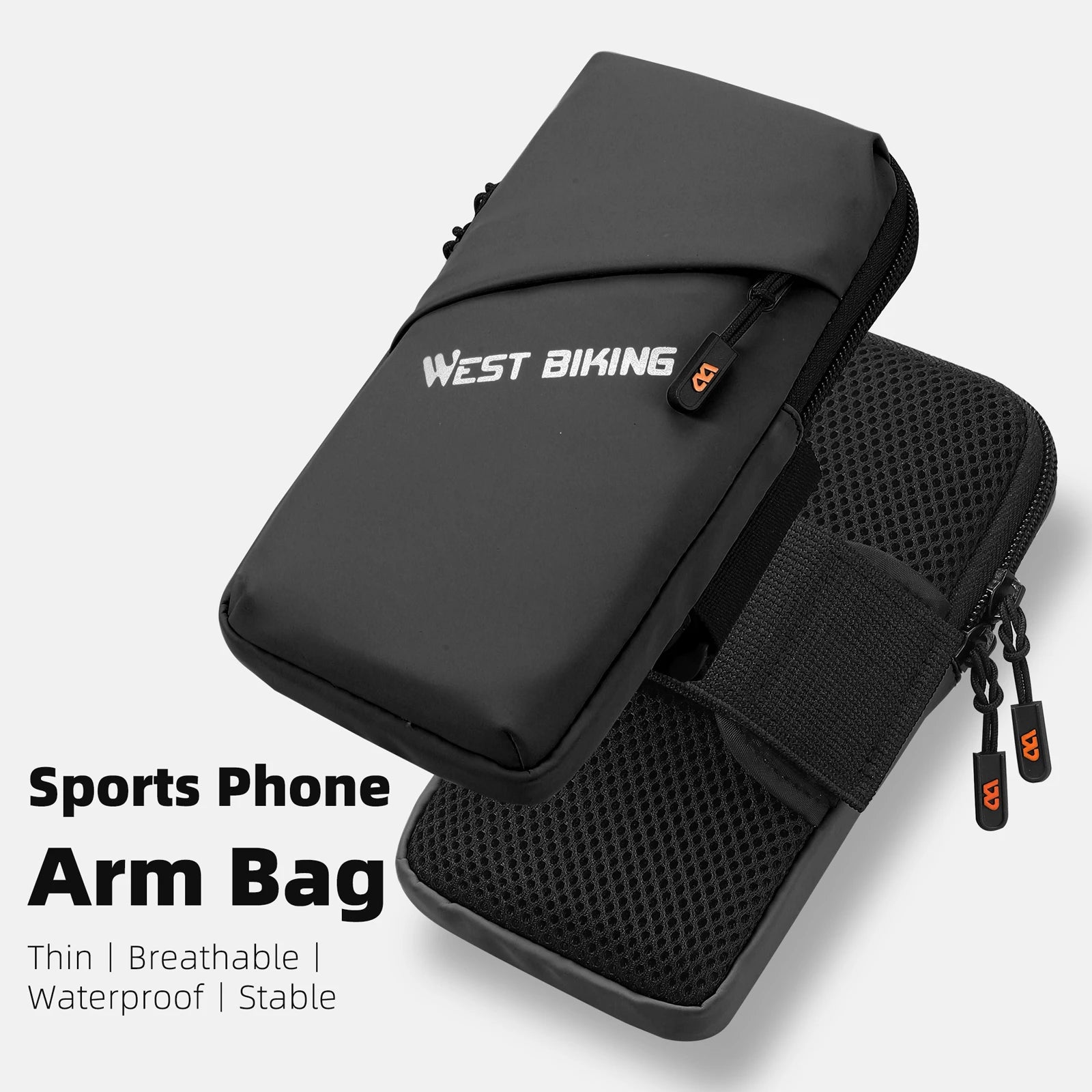 Sports Storage Bag Mobilephone Armband Bag Adjustable Running Riding Arm Bag Phone Bag Outdoor Breathable Running Phone Bag