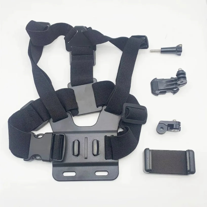 First-person camera accessories Sports camera chest shooting strap live outdoor cycling mobile phone stand