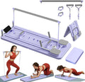 Planche de Pilates multifonctionnelle – Renforcement des abdominaux et du corps entier avec bandes de résistance