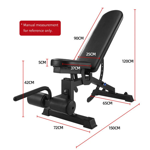 Adjustable Weight Training Bench Max Bearing 350KG Fitness Equipment Multi-functional Weight Lifting Bench Foldable Barbell Bed