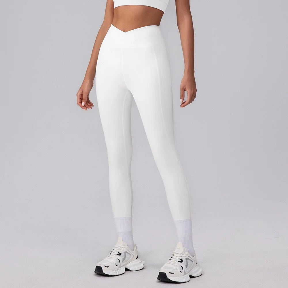 Fitness Clothing Set Wave  One Shoulder Long Sleeve Peach Long Pants Yoga Set Women Breathable Moisture Wicking Elastic